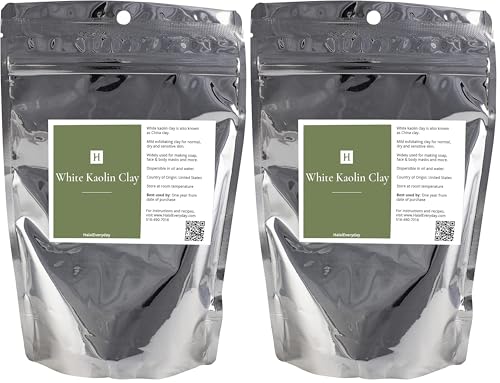 HalalEveryDay White Kaolin Clay Powder 2 lb Cosmetic Grade 100%