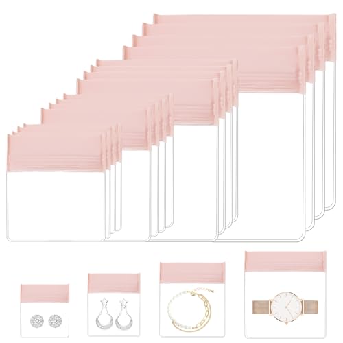 40PCS EVA Anti Tarnish Jewelry Bags, Anti Tarnish Jewelry Storage, Travel Jewelry Pouch for Rings, Earrings, Bracelets, Jewelry Ziplock Bags, Clear Jewelry Organizer, Travel Accessories(Mixed Sizes)