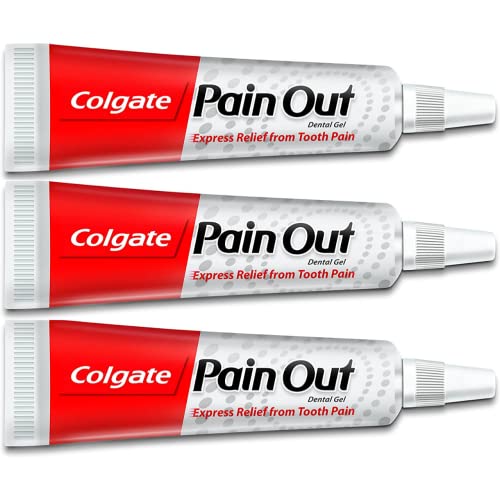 Image of Colgate Pain Out Dental Gel Express Relief From Tooth Pain (30g, Pack of 3, 10g each)