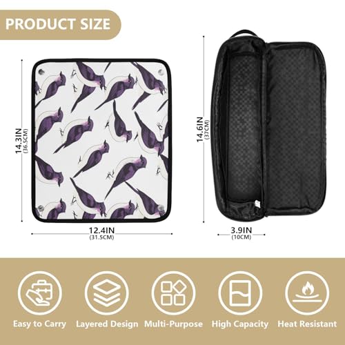 Bolsa de viaje resistente al calor para herramientas de cabello miniatura 4