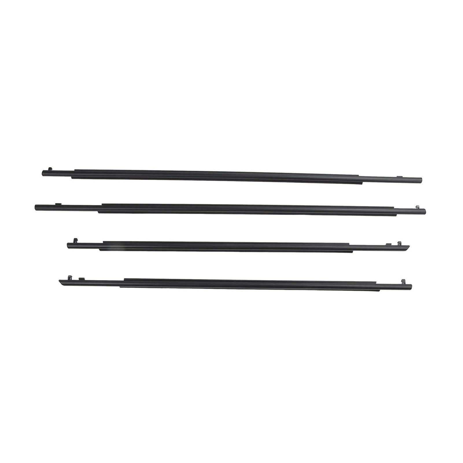 4 Pcs Door Belt Moulding Weatherstrips 75710‑47021 Outside Window Seal Compatible with Prius 2010 to 2015 75720‑47021 75740‑47021