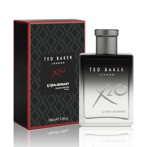 Ted Baker X20 Men Eau de Toilette Perfume for Men, Oriental Fragrance Featuring Tangerine and Amber Notes, Spicy Pepper Finish, 100ml