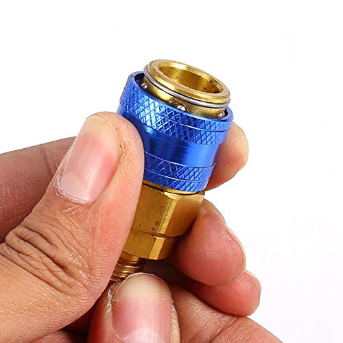 Conector rápido de latón para aire acondicionado R134a miniatura 7