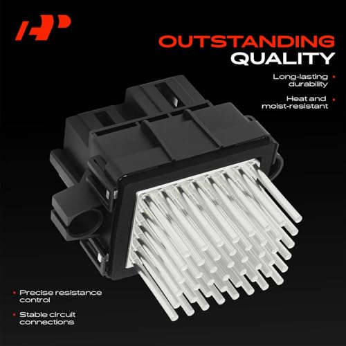 Image of A-Premium Front HVAC Blower Motor Resistor Compatible with Chevrolet Silverado 1500, Cruze, Equinox, Traverse, Tahoe, Camaro, Suburban 1500 & GMC Sierra 1500, Acadia, Terrain, Yukon & Buick Enclave