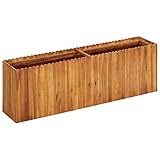 Myheimly Garten-Hochbeet 150 x 30 x 50 cm Massivholz Akazie