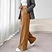 Corduroy Pants for Women Casual Business Pants Fashion Button Straight Leg Trousers Side Slits Legs Gym Sports Pant