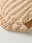 3Pcs Infant Baby Girl Clothes Long Sleeve Ribbed Ruffled Letter Romper Pants Headband Outfit Set