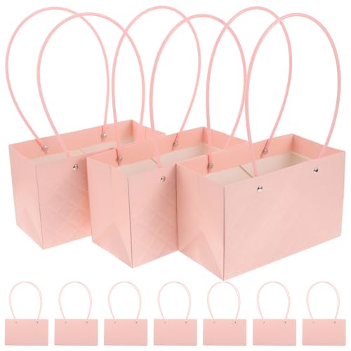 Emballage Floral Rose Pastel Grand Format en Papier Kraft pour Bouquet de Mariage et Fêtes