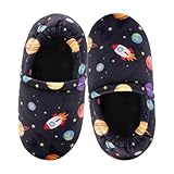 Little Kids Big Boys House Slippers, Kids Fur Lined Warm Slip On Home Slippers Cute Winter Nonslip Indoor Dinosaur Slippers