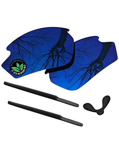 Image of Raydi Polycarbonate Replacement Lenses & Rubber Kits for Rudy Project Rydon Sunglasses - Trail Blue Mirror - Polarized