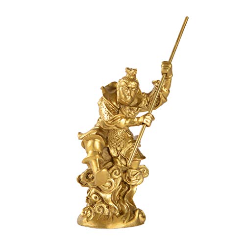 Figura decorativa de Mono de Bronce chino Sun Wukong