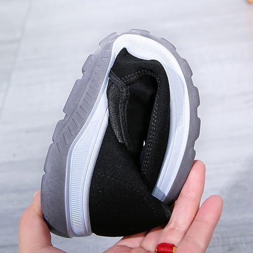 Mocasines casuales para hombre, sin cordones, para caminar, de verano, suela suave, ligeros, cómodos, transpirables, para ocio al aire libre, gris, 38 2/3 EU - imagen 2