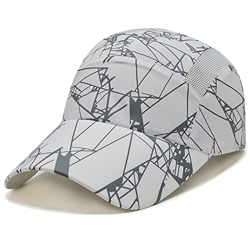 WHSPORT Baseball Cap Unisex Snapback Trucker Cap Verstellbar Sport Visier Hut für Herren und Damen Sonnenhut Sonnenschutz Kappe Schirmmütze (Color : White, Size : One Size) Cover
