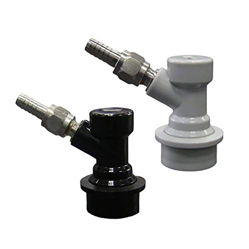 PERA Ball Lock MFL Dis-Connect Set with Swivel Nuts (2) 5/16 Gas, 1/4 Liquid Barbed by (Pack of 2)