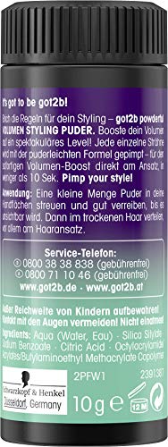 Got2B 024111 Schwarzkopf Powder'Ful Unisex Root Hair Styling Powder thumb #9