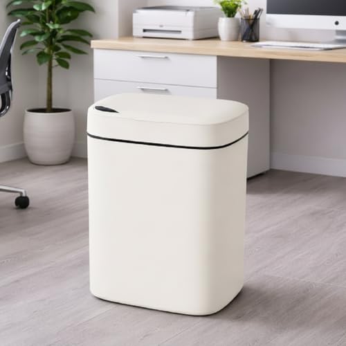 Image of Owme Motion Sensor Smart Trash Bin For Home 12L | Motion Sensor Open-Top Bin Lid | Durable Odor Control Covered Waste Trash Can | Smart Automatic Garbage Dustbin with Large Capacity - BLACK