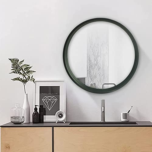 Aconcept Round Black Wood Mirror 30" - No Rust - Circle Mirror Modern Wall Decor, For Living Room, Bedroom, Bathroom, Vanity, Entryway, Hallway #TOP5
