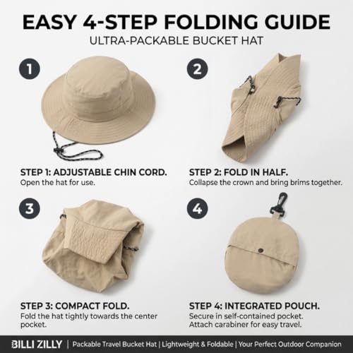 Image of 2 Pack Reusable Gel Ice Packs & Waterproof Foldable Hat for Men Women, Built-in Ice Pack Pockets, 4-Hour Cold Therapy Relief for Migraines, Construction, Heat Stroke Prevention, Beige