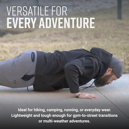 Performance Hoodie, Lightweight Breathable Fleece-Lined Tech Hoodie, Water-Repellent with Adjustable Hood4