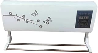 冷暖両用移動式小型エアコン、ミニ冷暖房エアコン ファン リモコン付き タイミングー 低騷音 操作簡単 一体型機器 工事不要、壁取付け可能、移動可能、16度から35度まで調節可能 ポータブル 年中使える 温風機能 除湿機能 (ゴールドプリントの物干しラック)