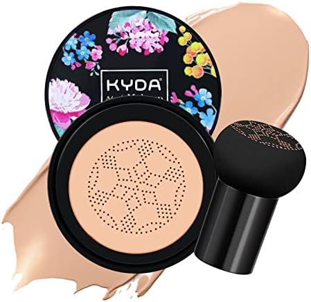 Ownest Mushroom Head Air Cushion BB Cream, Lasting Nude Moisturizing Brightening Liquid Foundation, Even Skin Tone Makeup BB Cream-04#Buff Beige