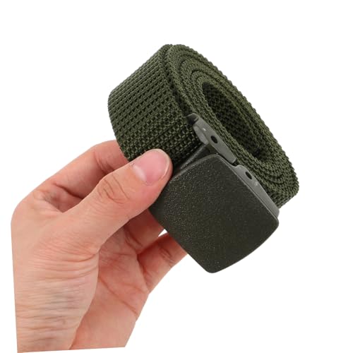 4pcs Adjustable Nylon Canvas Utility Belt for Men Heavy Duty Training Strap Buckle Extra for Outdoor Activities Stylish and Functional Waistband4