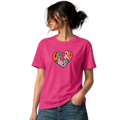 Image of Amazon Brand - INKAST Women Graphic Printed T-Shirt | Round Neck | Regular Fit | (Cotton Blend)