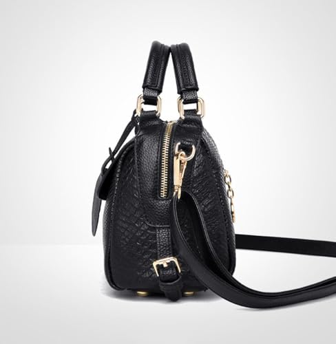 Genuine Leather Top-handle Handbag Crossbody Shoulder Bags Crocodile Embossed Purse for Women4