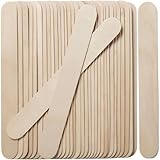 100 Pcs Craft Sticks Ice Cream Sticks, Borogo 6' x 3/4' Sticks Natural Wood Popsicle Craft Sticks Treat Sticks Ice Pop Sticks for DIY Crafts