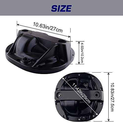 Spelab Rear Differential Cover Billet Aluminium Alloy 8.8" Differential Cover For Ford With 10 Bolts #TOP4