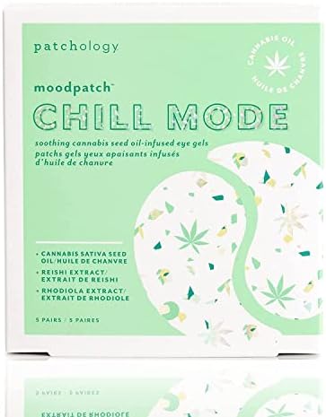 Patchology Chill Mode Hydrating Under Eye Patches - Under Eye Mask For Dark Circles and Puffy Eyes Care, Treatment & Moisturizer - Eye Bags, Puffiness & Wrinkles Reducer (5 Pairs)