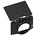 Foto4easy Lightweight Mini Matte Box with Carbon Fiber Top Flag for DSLR Mirrorless Cameras,Compatible with 52mm/55mm/58mm/62mm/67mm/72mm/77mm/82mm Lens