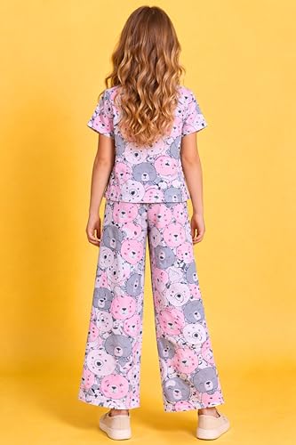 Image of TotzTouch Night Dress Kids Girls - Soft, Comfy & Adorably Stylish Printed Pyjama Set Age 6 Months to 15 Years