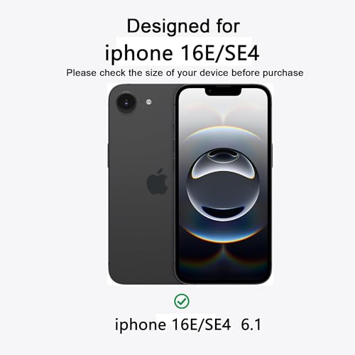Image of Magnetic iPhone 16E /17e case,Compatible with Magsafe, Military-Grade Protection,Slim Translucent Matte Shockproof with Anti-Scratch Anti-Fingerprint Phone Cover (Transparent, iPhone 16E /17e)