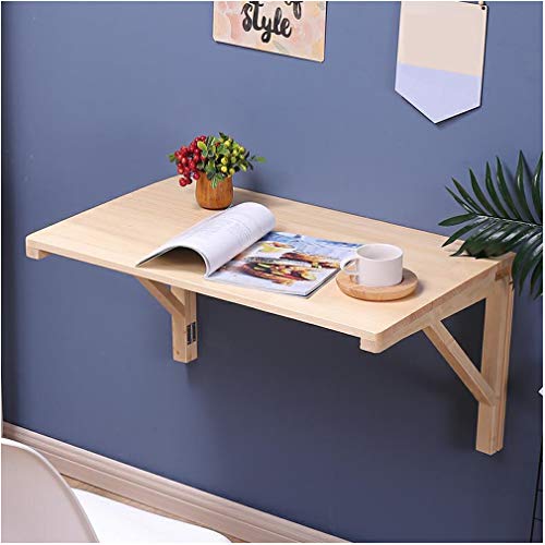 Gardeneea Mesa Plegable de Pared para Cocina, Comedor, Dormitorio, baño y Oficina, Banco de Trabajo y Estudio (70 x 50/28 x 20 Pulgadas)