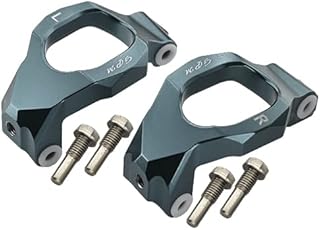 GPM for Traxxas 1/10 Maxx 4WD Monster Truck Upgrade Parts Aluminum Front C-Hubs - 1Pr Set Gray Silver