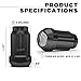 White Knight 3807BK-20AM Black Chrome M12x1.50 Six Spline Lug Nut with Key, 20 Pack (for AFTERMARKET Wheels with Smaller 0.80