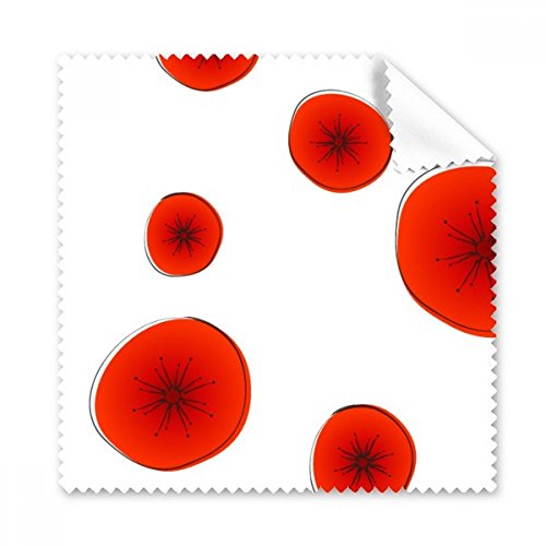 Chiffon de nettoyage imprimé fleurs d'art abstrait, le petit cadeau utile - 5pcs
