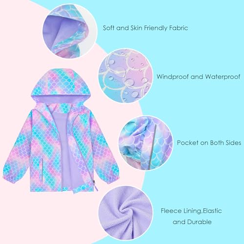 Veste de pluie imperméable et coupe-vent OlyPegic doublée polaire chaude - 4