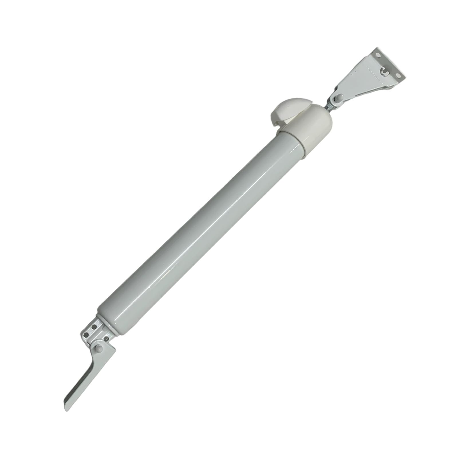 Ferme-porte de qualité commerciale en métal blanc avec bras hydraulique