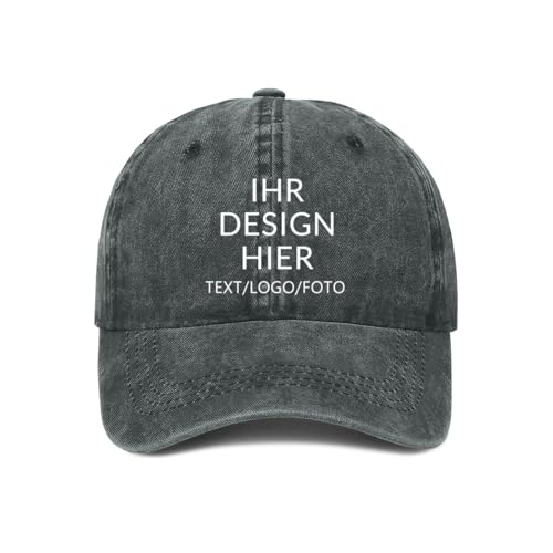 ERICAT personalisiert Cap personalisierte Basecap personalisiertes Baseball Cap mit Foto –selbst gestalten mit Ihrem Logo Kappe, Unisex-Trucker-Kappe Mesh Cap
