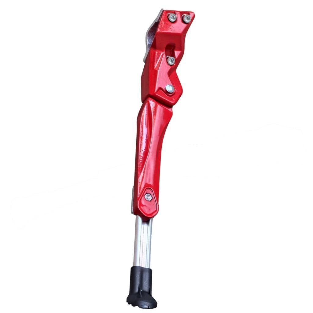 Amagogo Adjustable Bike Kickstand Aluminum Alloy Rear Mount Side Kick Stand for 24", 26", 27.5", and 29", Red
