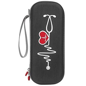 Creely Beschermende Case voor III Stethoscoop Accessoires Draagbare Opbergtas Draagtas Pouch(Zwart)