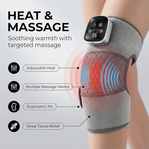 Masajeador de Rodillas Inalámbrico con Calor y Vibración miniatura 3