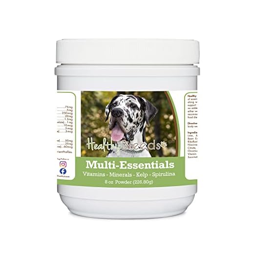 Healthy Breeds Great Dane, Harlequin, Multi-Essentials Powder for Dogs - an Ideal Supplement of Vitamins, Minerals & Antioxidants for Your Dog - 8 oz