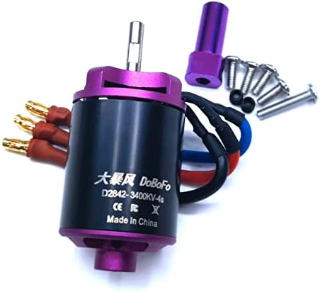 DoBoFo Brushless Motor 4S 3400KV 16.8V for EDF 70mm 12 Blades Electric Ducted Fan, High Speed Motor 57120RPM, Hobby Jet Engine RC Car Engine Parts, Remote Control Model Replacement Airplane Parts DIY