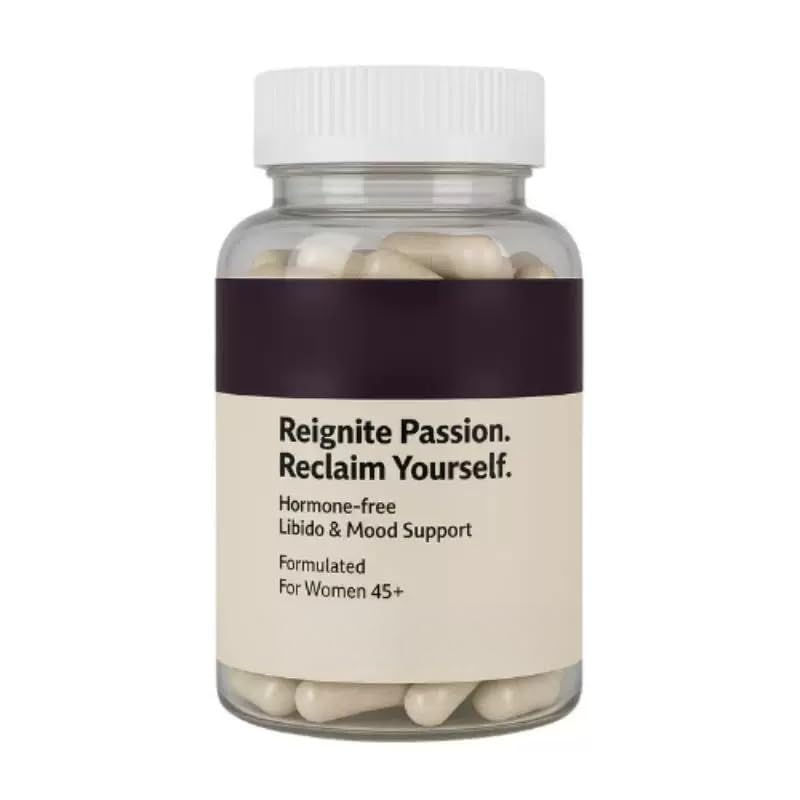 Equilibrio hormonal femenino - Aumenta la libido femenina - Ayuda a mejorar el estado de ánimo, la energía y la confianza, sin hormonas, vegano
