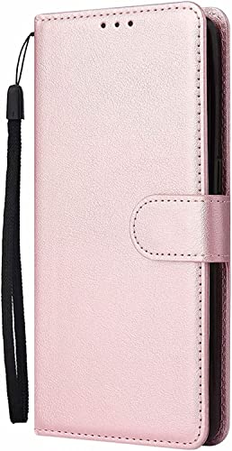 Étui portefeuille iPhone 13 Pro rose avec béquille intégrée