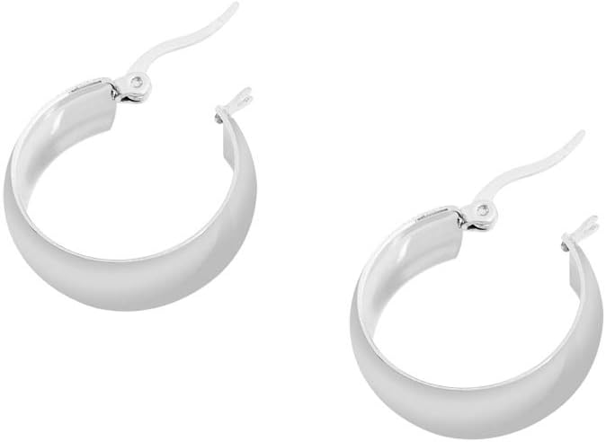 Edforce Stainless Steel Wide Large Rounded Hoop Earrings for Women - Image 4