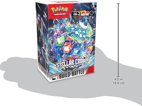 POKEMON TCG: Scarlet & Violet Stellar Crown BUILD AND BATTLE, Multicolor, 2.1" x 2.9" x 0.1" - Image 2
